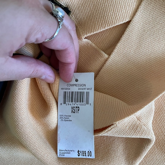 NWT House Of Harlow 1960 Compression Orange Desert Mist Dress Size XS - Picture 5 of 6